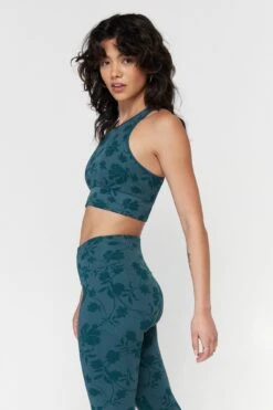 Spiritual Gangster Jacquard High Neck Seamless Bra -Yoga Sportswear-Spiritual Gangster FA23676008 ffp 04