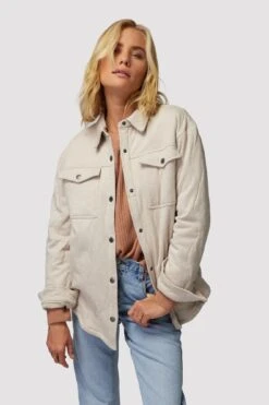 Spiritual Gangster Wave Quilted Shacket