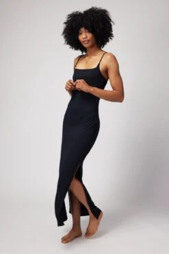 Spiritual Gangster Estella Maxi Dress -Yoga Sportswear-Spiritual Gangster FA30416004 BLK 28065