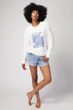 Spiritual Gangster Gratitude Savasana Pullover -Yoga Sportswear-Spiritual Gangster FA30417004 STN 27449