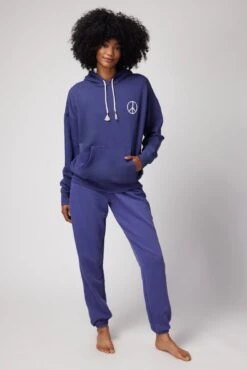 Spiritual Gangster Harmony Phoebe Hoodie -Yoga Sportswear-Spiritual Gangster FA30421004 FA30409007 INDIGO 27796