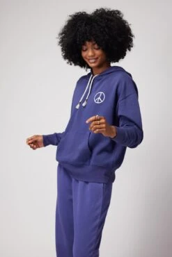 Spiritual Gangster Harmony Phoebe Hoodie -Yoga Sportswear-Spiritual Gangster FA30421004 FA30409007 INDIGO 27847