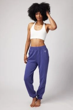 Spiritual Gangster Peace Boyfriend Sweatpant -Yoga Sportswear-Spiritual Gangster FA30421004 FA30409007 INDIGO 27982