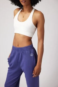 Spiritual Gangster Peace Boyfriend Sweatpant -Yoga Sportswear-Spiritual Gangster FA30421004 FA30409007 INDIGO 28000