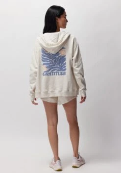 Spiritual Gangster Gratitude Zip Hoodie -Yoga Sportswear-Spiritual Gangster FA30422003 WSA 309