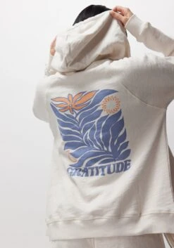 Spiritual Gangster Gratitude Zip Hoodie -Yoga Sportswear-Spiritual Gangster FA30422003 WSA 322