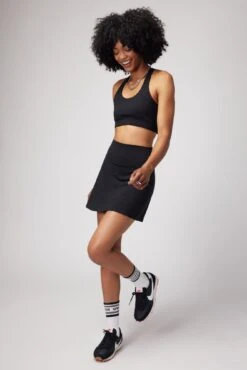 Spiritual Gangster Nyla Dream Tech Active Skirt -Yoga Sportswear-Spiritual Gangster FA33608004 BLK 28164
