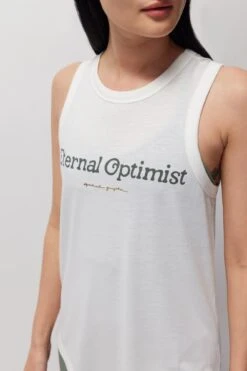 Spiritual Gangster Eternal Optimist Double Twist Tank 9 Spiritual Gangster Eternal Optimist Double Twist Tank -Yoga Sportswear-Spiritual Gangster FA33611002 WHT 070