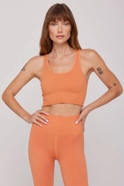Spiritual Gangster Hunger Action Amor Seamless Crop Tank