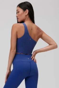 Spiritual Gangster Luna One Shoulder Seamless Crop Tank -Yoga Sportswear-Spiritual Gangster FA33676028 IDG 3