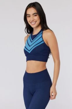 Spiritual Gangster Jacquard Seamless High Neck Bra -Yoga Sportswear-Spiritual Gangster HO23676011 MSB 3