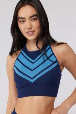 Spiritual Gangster Jacquard Seamless High Neck Bra -Yoga Sportswear-Spiritual Gangster HO23677016 4