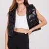 Spiritual Gangster Stella Cropped Puffer Vest
