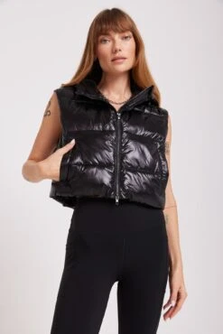 Spiritual Gangster Stella Cropped Puffer Vest 7 Spiritual Gangster Stella Cropped Puffer Vest -Yoga Sportswear-Spiritual Gangster HO30402004 BKM 37