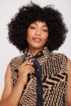 Spiritual Gangster Leah Sherpa Vest -Yoga Sportswear-Spiritual Gangster HO30402009 TNF 67