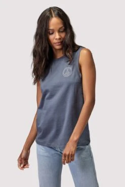 Spiritual Gangster Peace Irina Muscle Tank -Yoga Sportswear-Spiritual Gangster HO30411028 SLATE 19759 841e997a 697e 48b0 922a 2363a5c843ec