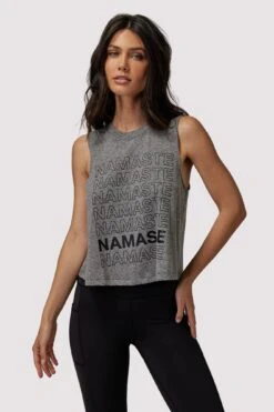 Spiritual Gangster Namaste Crop Tank