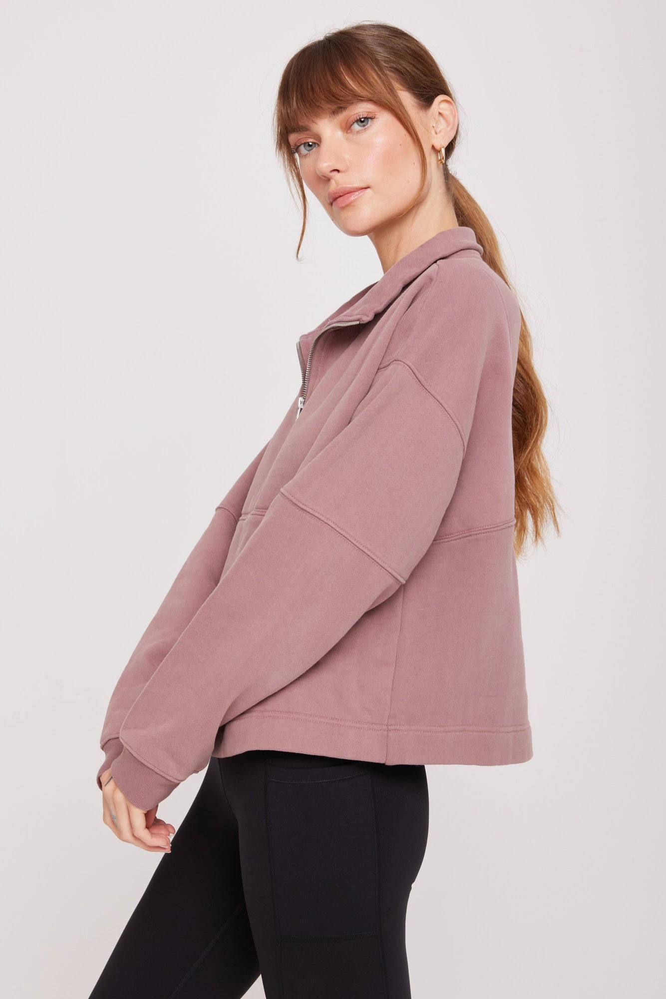 Spiritual Gangster Shay Half Zip Sweatshirt 3 Spiritual Gangster Shay Half Zip Sweatshirt - Image 3