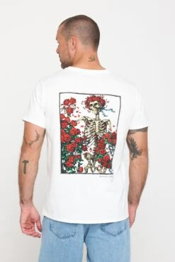 Spiritual Gangster Grateful Dead Roses Short Sleeve Tee -Yoga Sportswear-Spiritual Gangster HO30418S12 CRM 43370
