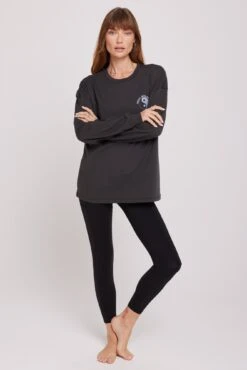 Spiritual Gangster Peace Cara Long Sleeve Tee -Yoga Sportswear-Spiritual Gangster HO30419001 VTB 2