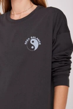 Spiritual Gangster Peace Cara Long Sleeve Tee -Yoga Sportswear-Spiritual Gangster HO30419001 VTB 26