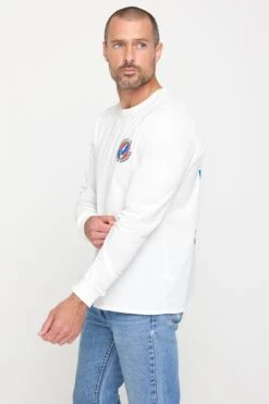 Spiritual Gangster Grateful Dead Skull Long Sleeve Tee -Yoga Sportswear-Spiritual Gangster HO30419S06 CRM 432941