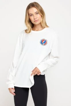 Spiritual Gangster Grateful Dead Skull Long Sleeve Tee
