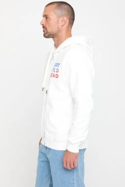 Spiritual Gangster Grateful Dead Lightening Zip Hoodie -Yoga Sportswear-Spiritual Gangster HO30422S12 CRM 43179