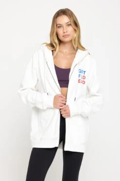 Spiritual Gangster Grateful Dead Lightening Zip Hoodie -Yoga Sportswear-Spiritual Gangster HO30422S12 CRM 431991