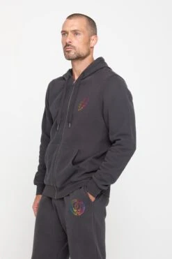 Spiritual Gangster Grateful Dead Rainbow Zip Hoodie -Yoga Sportswear-Spiritual Gangster HO30422S13 VTB 43614