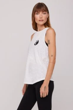 Spiritual Gangster Yin Yang Double Twist Tank -Yoga Sportswear-Spiritual Gangster HO33611003 STN 28