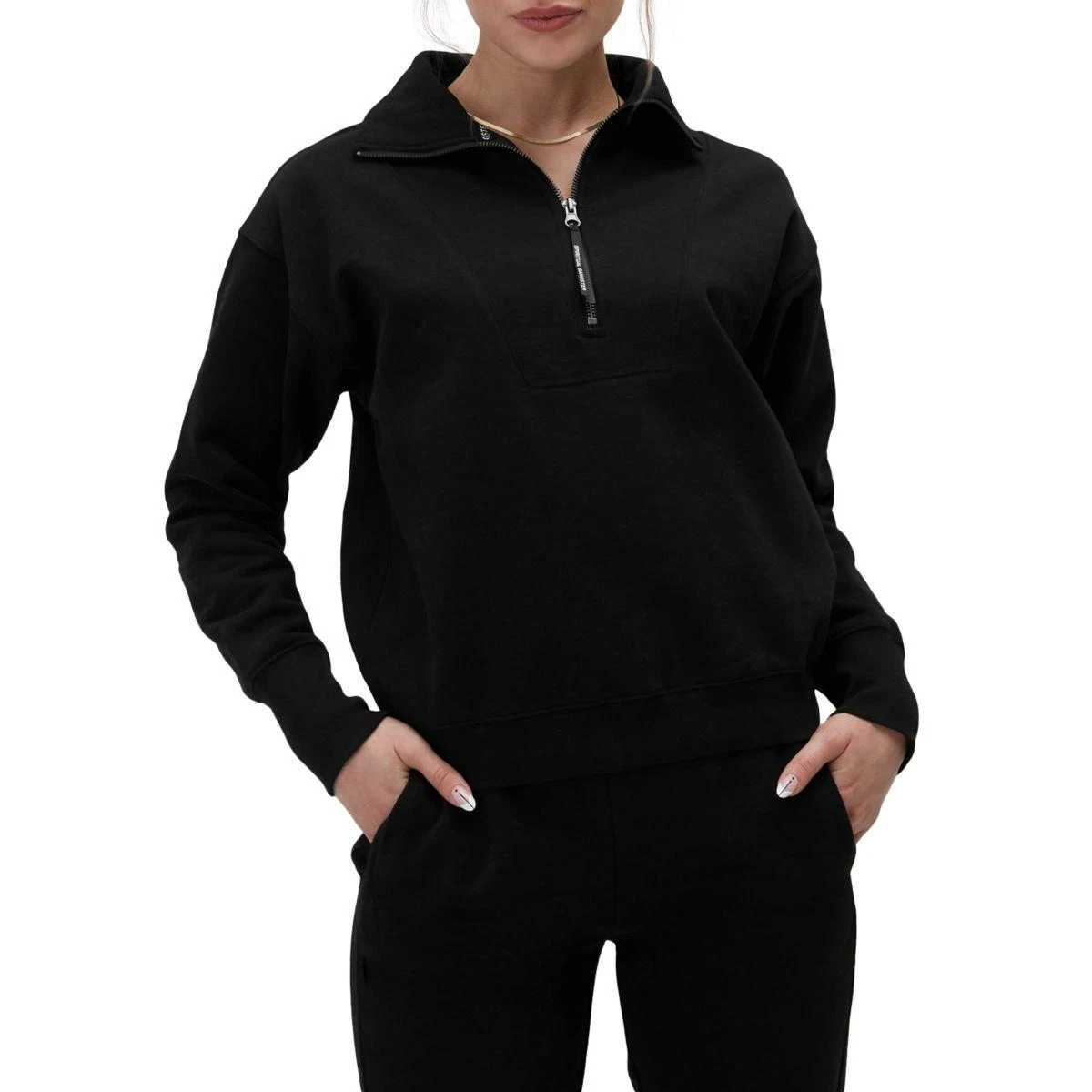 Spiritual Gangster Womens Half Zip Pullover Sweatshirt 1 Spiritual Gangster Womens Half Zip Pullover Sweatshirt