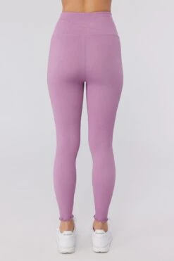 Spiritual Gangster Love Sculpt 7/8 Ruffle Legging -Yoga Sportswear-Spiritual Gangster SP33677002 amh 2