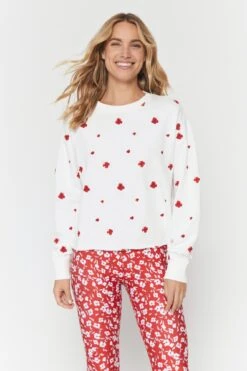 Spiritual Gangster Floral Print Mazzy Sweatshirt