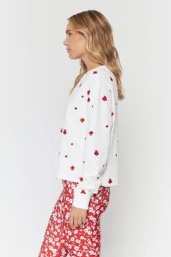 Spiritual Gangster Floral Print Mazzy Sweatshirt -Yoga Sportswear-Spiritual Gangster SU20417011 SRE 14799