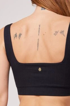 Spiritual Gangster Amara Seamless Wide Rib Bra 9 Spiritual Gangster Amara Seamless Wide Rib Bra -Yoga Sportswear-Spiritual Gangster SU23676015 BLK 48