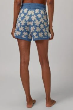 Spiritual Gangster Floral Jacquard Relaxed Sweater Short -Yoga Sportswear-Spiritual Gangster SU40408005 23133