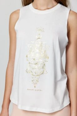 Spiritual Gangster Sacred Geo Muscle Tank -Yoga Sportswear-Spiritual Gangster SU40411012 STN 13962
