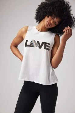 Spiritual Gangster Love Heart Gigi Muscle Tank -Yoga Sportswear-Spiritual Gangster SU40411067 STN 289751