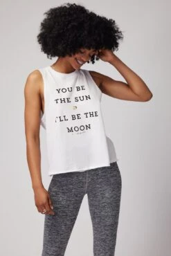 Spiritual Gangster Sun Moon Gigi Muscle Tank -Yoga Sportswear-Spiritual Gangster SU40411071 STN 28735