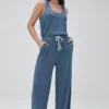 Spiritual Gangster Ballet Rib Wide Leg Perfect Jumpsuit