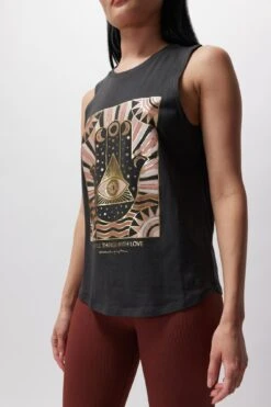 Spiritual Gangster Do All Things With Love Muscle Tank -Yoga Sportswear-Spiritual Gangster WEB FA30411007 VTB 627