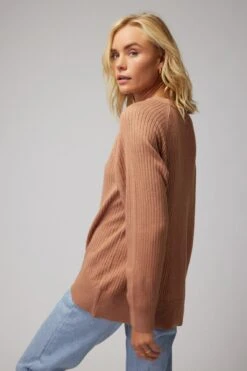 Spiritual Gangster Doutzen Ballet Neck Sweater -Yoga Sportswear-Spiritual Gangster WEB FA30417027 RST 30731