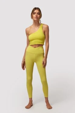 Spiritual Gangster Luna One Shoulder Crop Tank -Yoga Sportswear-Spiritual Gangster ho33676006 cht 1